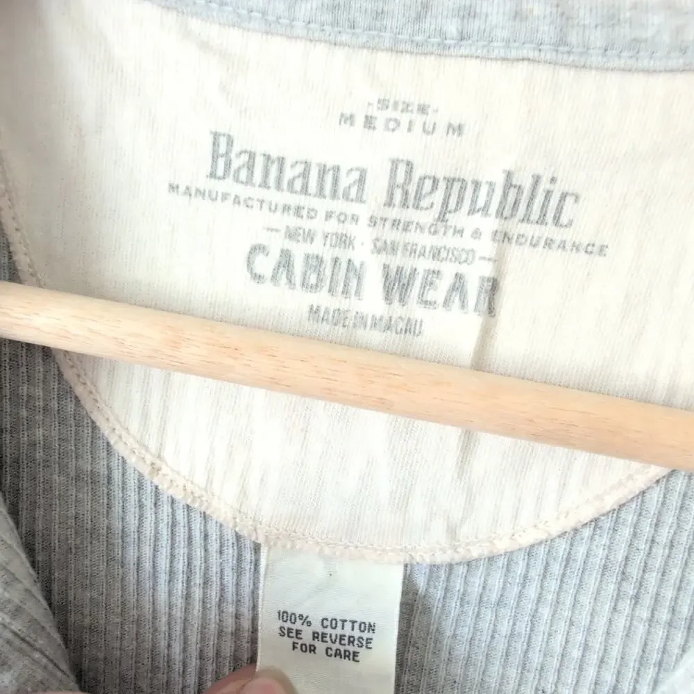 RARE Vtg Banana Republic‎ Cabin Wear 80s 90s Medium 100% Cotton One Piece Pajama